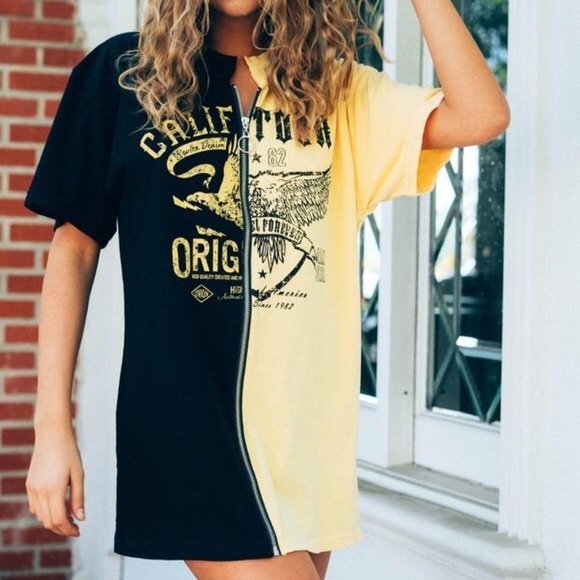 ISO REVICE split zipper tee - Picture 1 of 1